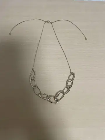 체인 디자인 목걸이 조정 가능 골드