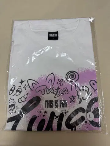 TWICE THIS IS FOR 티셔츠 화이트 L 사이즈