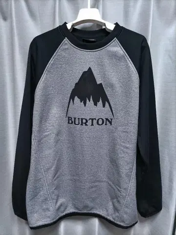 BURTON 발수 속기모 맨투맨 그레이 x 블랙