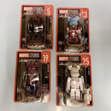 Happy 복권 MARVEl STUDIOS 베어브릭상 4개 세트