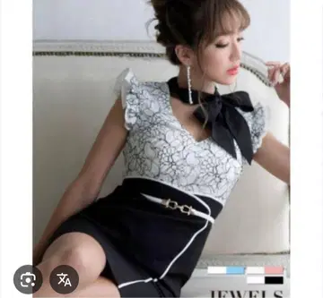 JEWELS 레이스 타이트 드레스