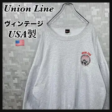 빈티지 90s 맨투맨 트레이닝복 USA 남성용 2XL 그레이