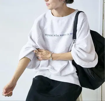 FRAMeWORK haru*FW 콜라보 로고 맨투맨