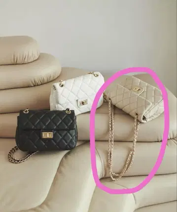 퀼팅 체인 백