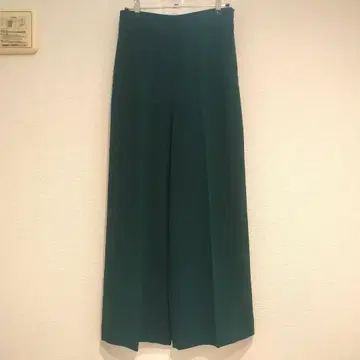 ZARA 자라 센터 프레스 와이드 팬츠 가우초 팬츠 xs