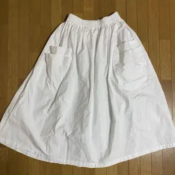 homspun 더블 포켓 개더 스커트 M