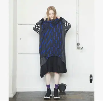 gomme 고무 바이올린 JQ 소매 절개 원피스