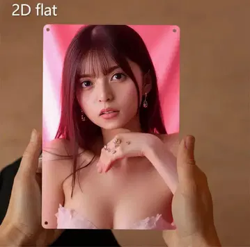 미사용 새상품 사이토 아스카 양철 간판 인테리어 연예인 굿즈 노기자카46