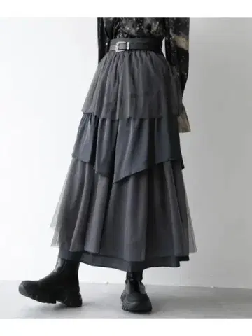이소자이 MIX 캉캉 스커트