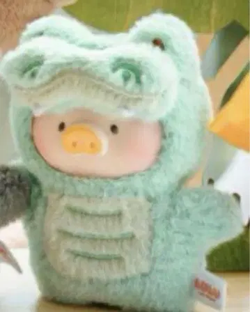 LULU 아기 돼지 퍼펫 봉제 인형 키링 악어