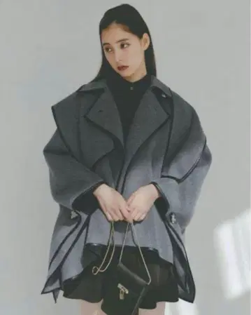 SNIDEL x 신키 유코 x sweet 판초 코트