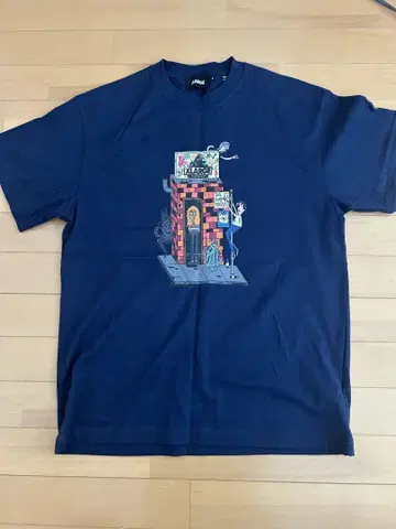 X-LARGE 남성용 티셔츠 M 사이즈 네이비