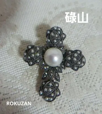록잔 록잔 ROKUZAN 브로치 펜던트 탑 말카지트