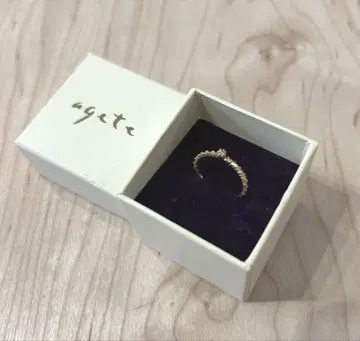 agate 아가트 다이아몬드 러브 하트 반지 (K10) 7호