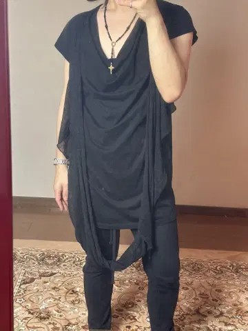 Julius 드레이프 반팔 셔츠 T셔츠