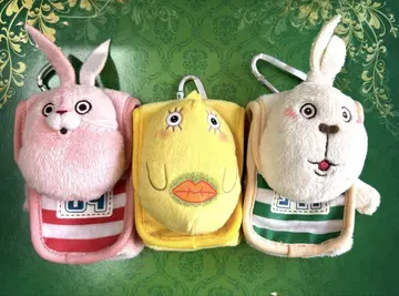 우사비치 카라비너 부착 파우치 소품함 3개 세트