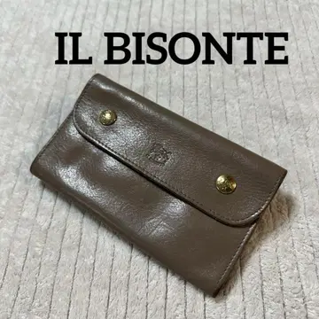 IL BISONTE 컴팩트 지갑 플랩 미들 사이즈 지갑