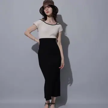 택 포함 새상품 리랜드트루 전후 2WAY 카슈쿨 니트 원피스