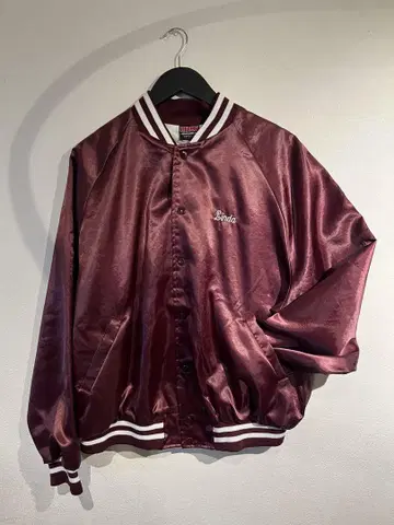 80's HILTON 나일론 바시티 자켓 자켓 XL