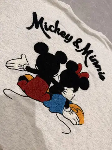 Mickey & Minnie 셔츠 그레이