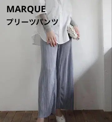 [ MARQUE ] [ 새상품급 ] 플리츠 스트레이트 팬츠
