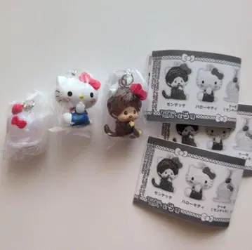 몬치치 x 헬로키티 메지루시 액세서리
