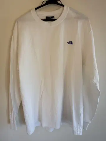 THE NORTH FACE 롱 슬리브 눕시 코튼 티 화이트 L
