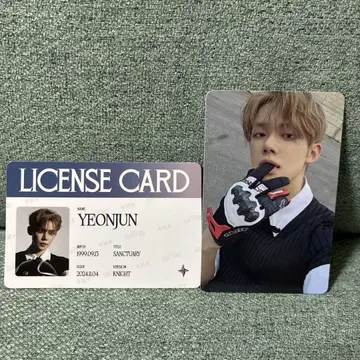 YEONJUN 라이선스 카드 사진 카드 세트