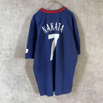 축구 일본 대표 NAKATA 7번 유니폼 티셔츠 90년대 모델 M