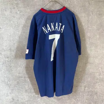 축구 일본 대표 NAKATA 7번 유니폼 티셔츠 90년대 모델 M