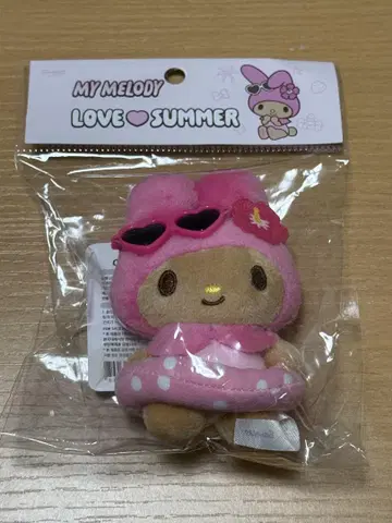 산리오 sanrio 마이멜로디 봉제 인형 한국 올리브영 일광화상 키링