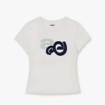 aeae APPLIQUE LOGO TEE 셔츠 화이트