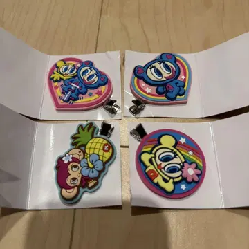 나루미야 캐릭터즈 러버 클립 4개 세트