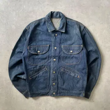 70s vintage 데님 자켓 스토어 짧은 기장 자켓
