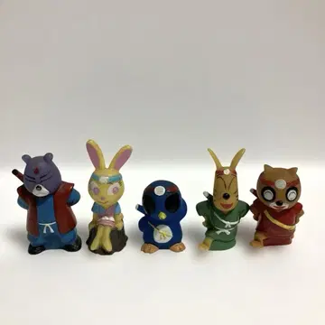 5종 세트 닌펜만마루 손가락 인형 소프트 비닐 당시물