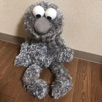 그레이 엘모 퍼 봉제 인형