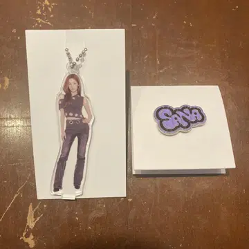 TWICE 사나 랜덤 핀 배지 아크릴 키링