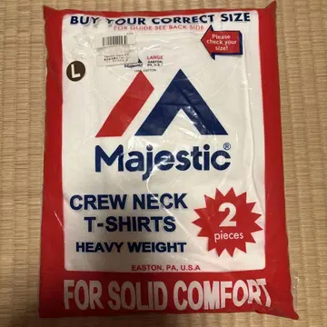 Majestic 팩 t 2매입 화이트