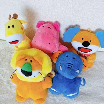 [ 새상품급 ] 타베코 동물 봉제 인형 사자 기린 하마 코끼리 코알라