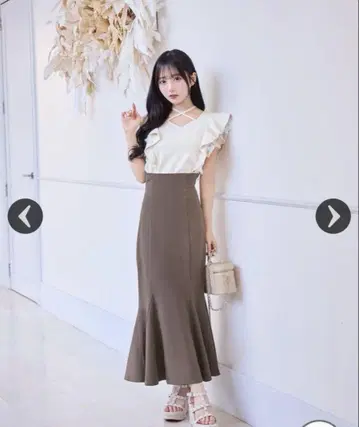 미셸 마카롱 어른의 슬림 레그 스커트