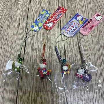 지역 한정 키티 키소지 신슈 마츠모토 한정판 헬로키티 스트랩 세트