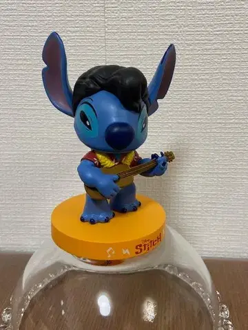 [ 미사용 새상품 ] 스티치 피규어 하와이안 엘비스 기타 입상