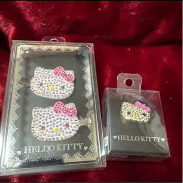 새상품 Sanrio 산리오 주얼 데코 헬로키티 앞머리 클립 머리끈