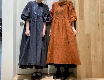 사만사 모스모스 마카베 앨리스 자수 원피스