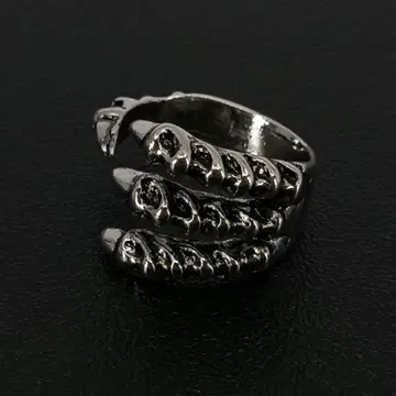 빈티지 실버 클로 반지 은 13호 드래곤