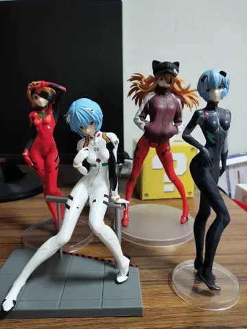 에반게리온 제일복권 아야나미 레이 아스카 피규어 4체 세트