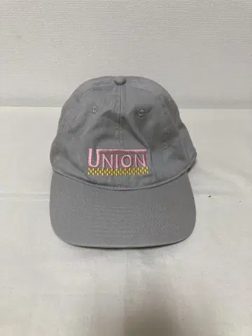 UNION 자수 로고 그레이 캡