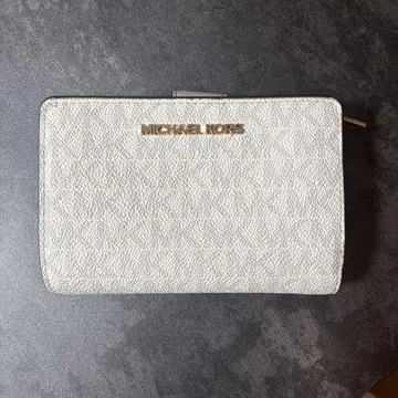 MICHAEL KORS 마이클코어스 화이트 그레이 접이식 지갑