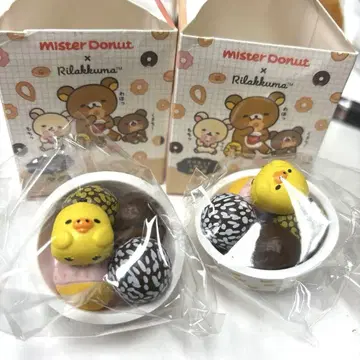 미스터도넛 리락쿠마 키이로이토리 마그넷 2개 세트