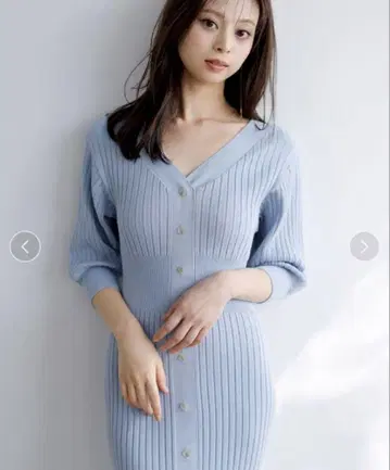 택 포함 새상품 2025년도 신상 프론트 버튼 니트 원피스